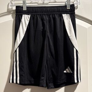 Adidas youth boys Athletic Shorts in Black and White